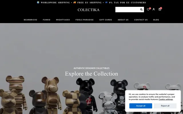 Скриншот: Colectica — магазин премиальных товаров